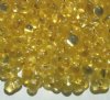 25 grams of 3x7mm Silver Lined Yellow Farfalle Seed Beads